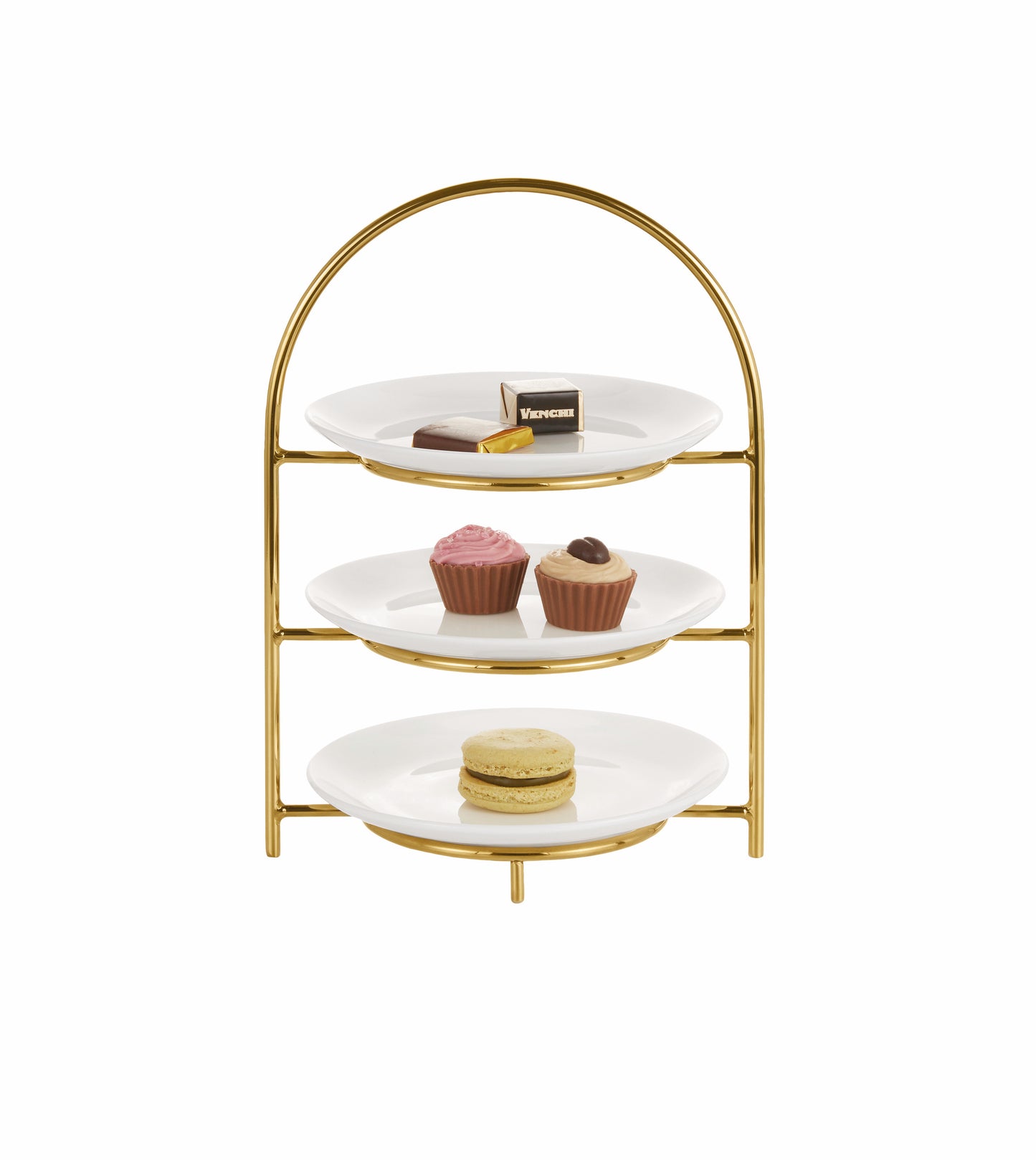Multipurpose stand for plates Ø16 PVD gold