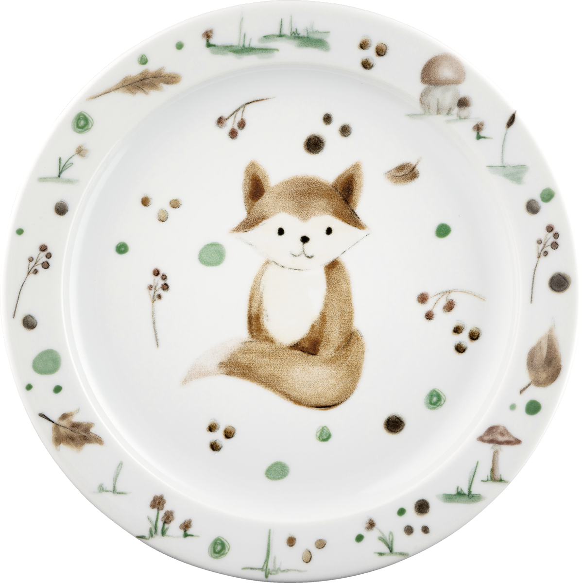 Plate flat round with rim 24cm