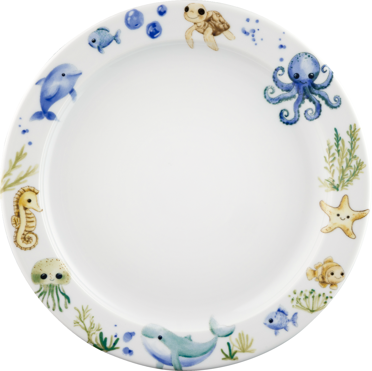 Plate flat round with rim 24cm