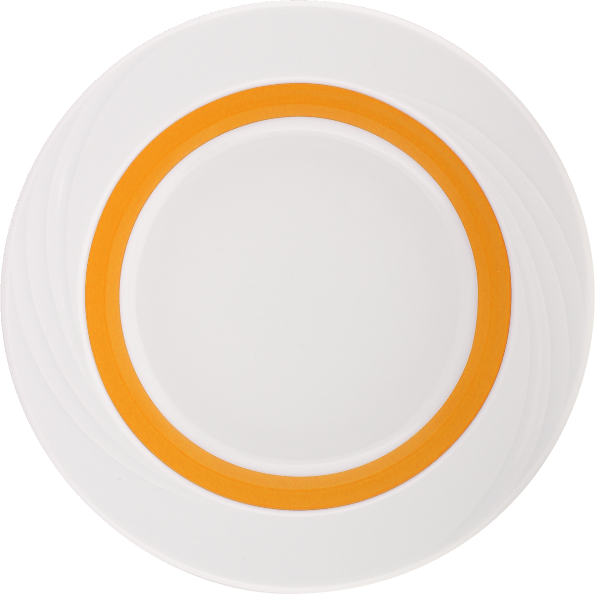 Plate deep round with rim embossed 23cm