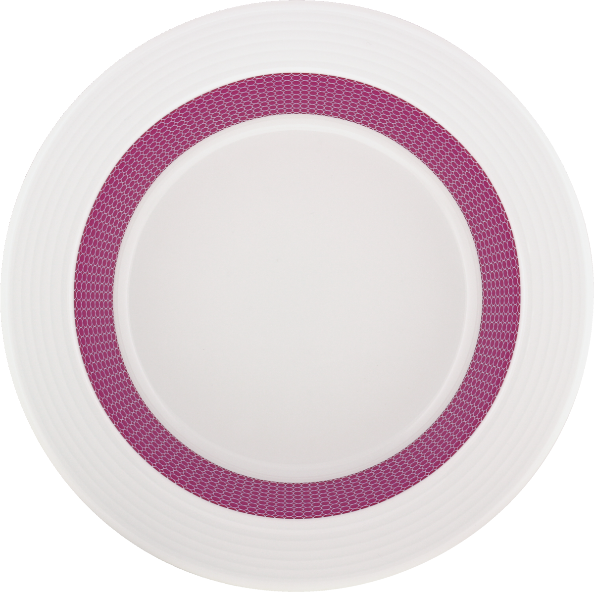 Plate special deep round with rim embossed 23cm