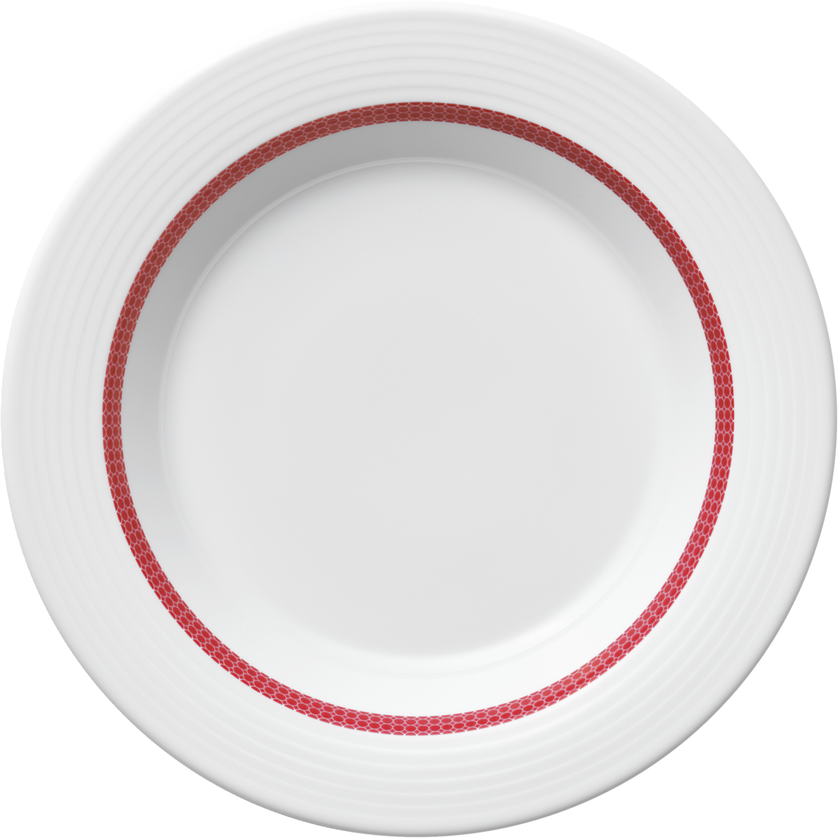 Plate special deep round with rim embossed 23cm