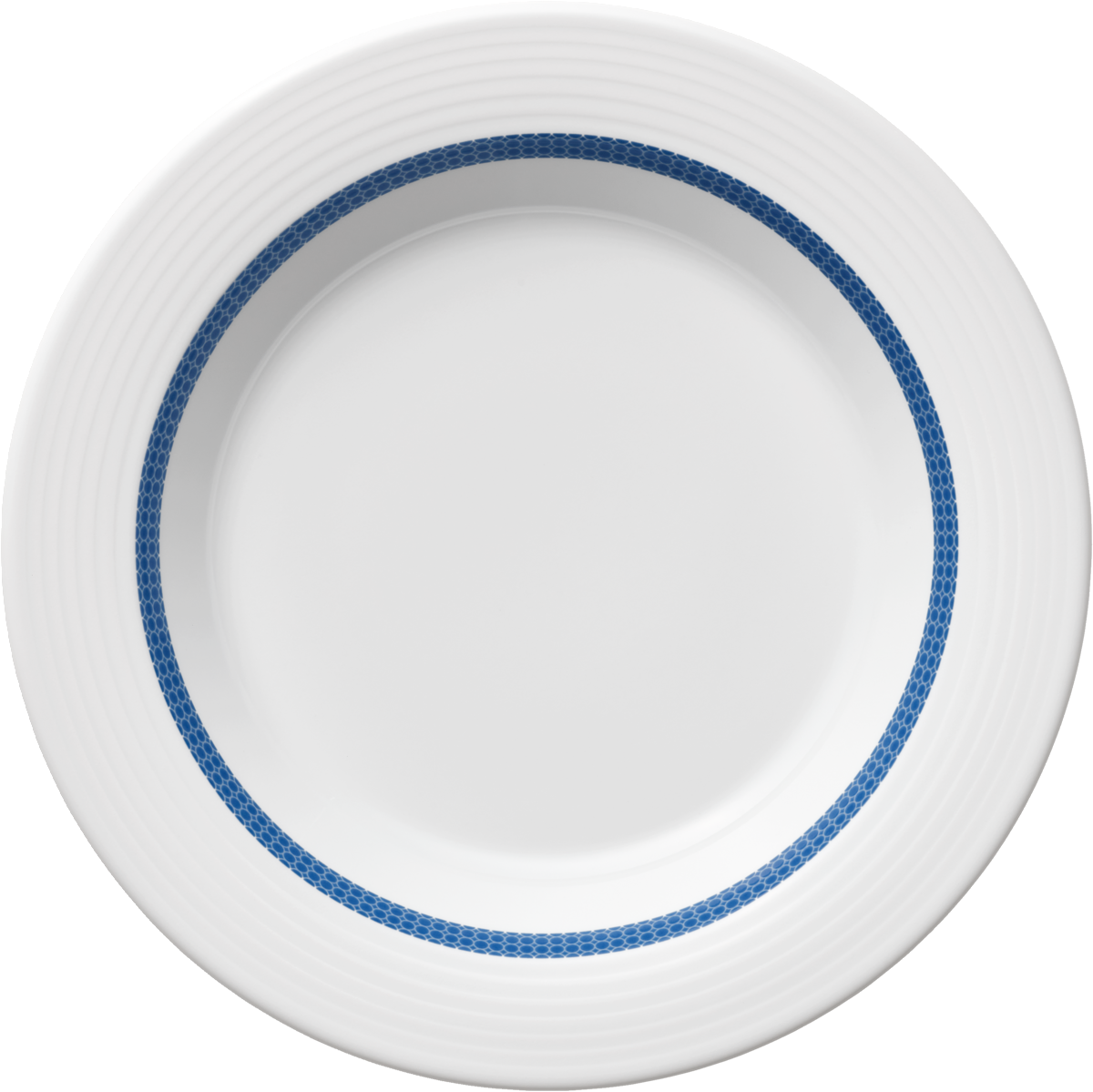 Plate special deep round with rim embossed 23cm