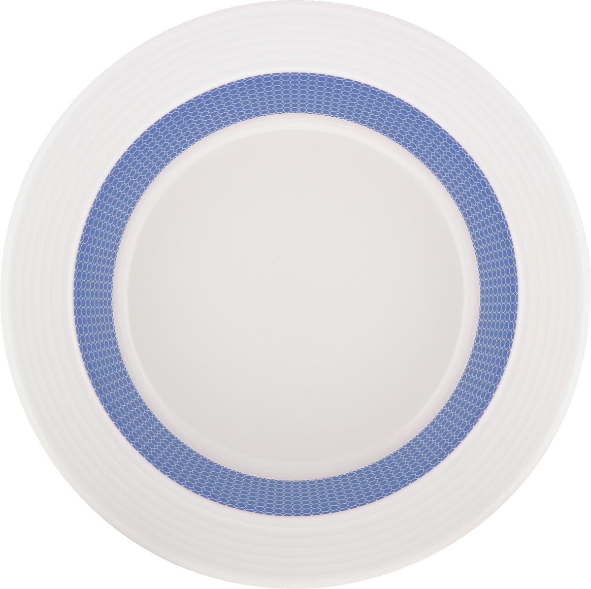 Plate special deep round with rim embossed 23cm