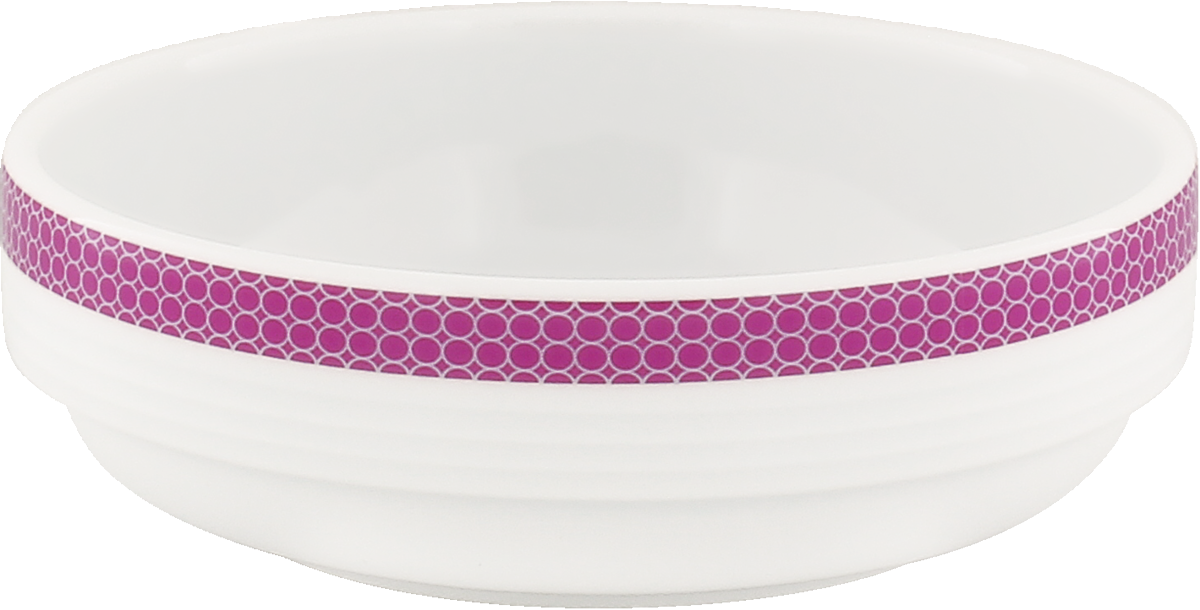Bowl round stackable embossed 12cm/0.28l