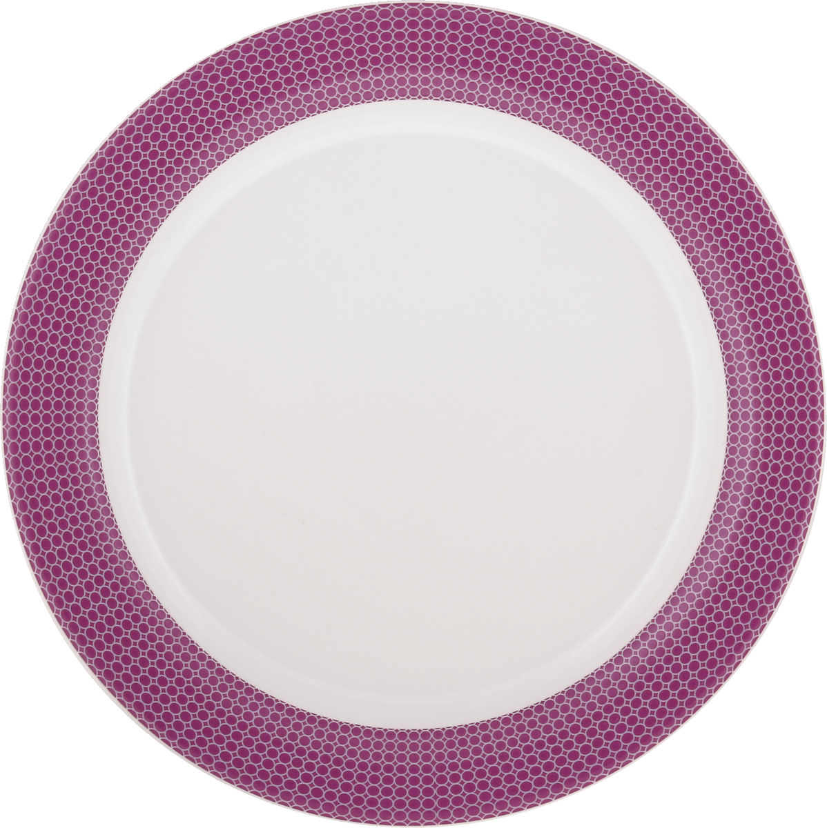 Plate flat round with rim 20cm