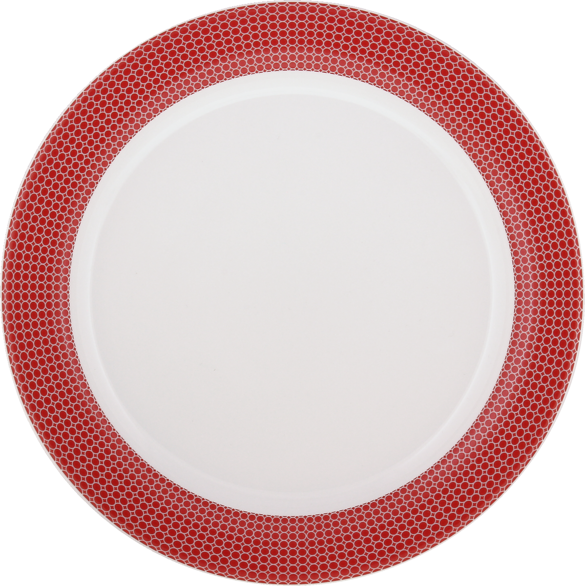 Plate flat round with rim 20cm