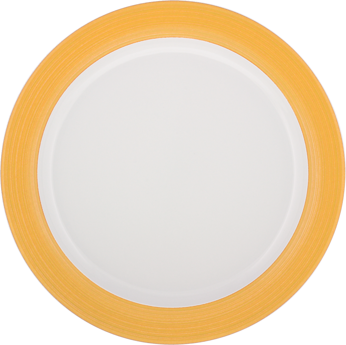 Plate flat round with rim 25cm