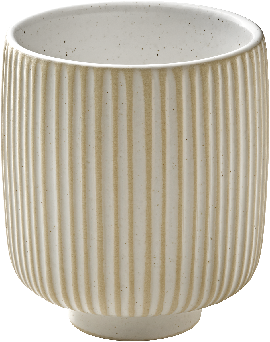 Mug embossed white 0.30l