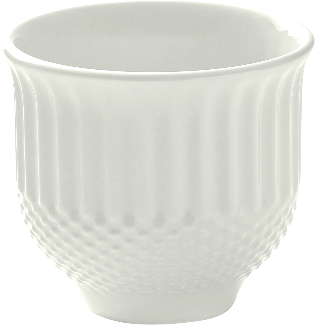 Mug embossed cream 0.30l