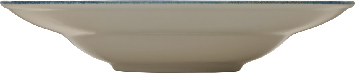 Plate deep round with rim indigo 27cm