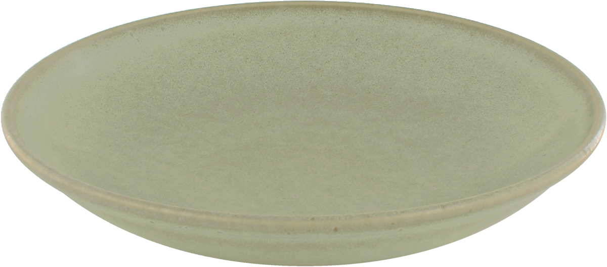 Plate deep round coupe matcha 25cm