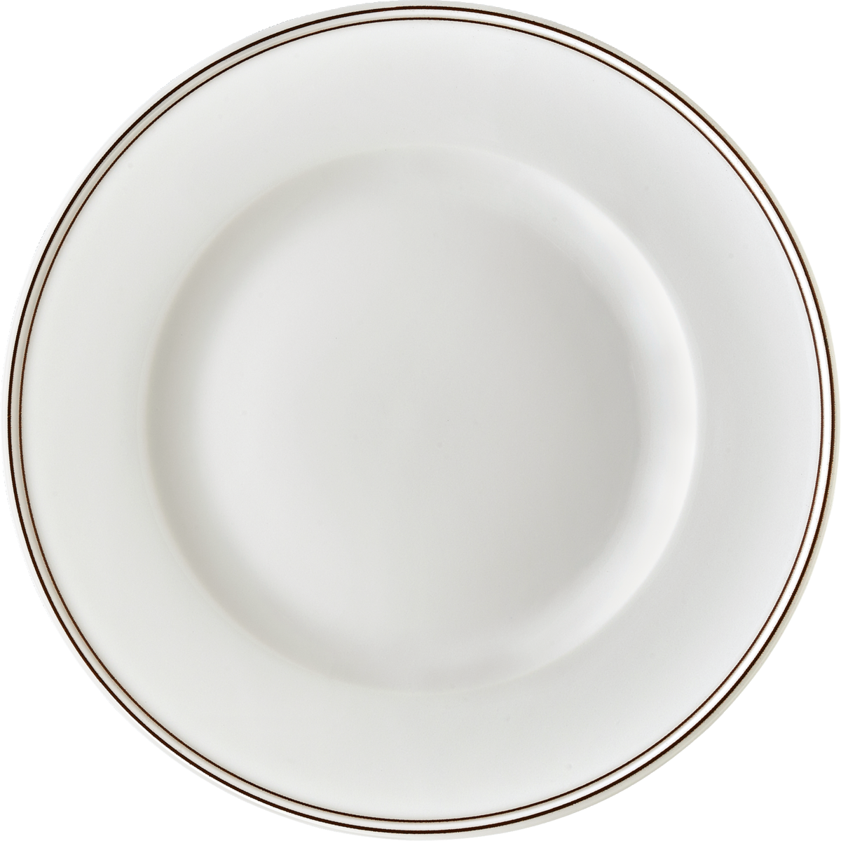 Plate flat round with rim 15cm