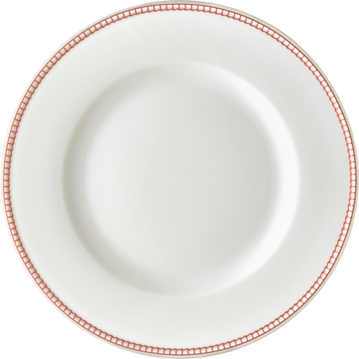 Plate flat round with rim 21cm