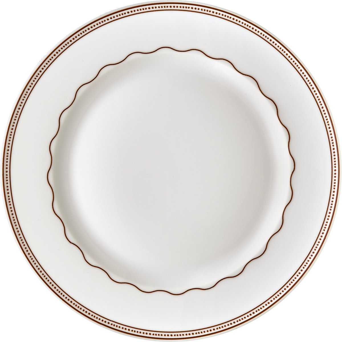 Plate flat round with rim 28cm