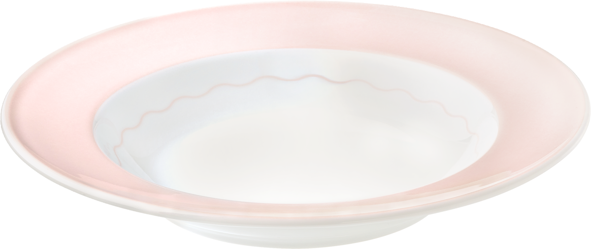 Plate deep round with rim 23cm