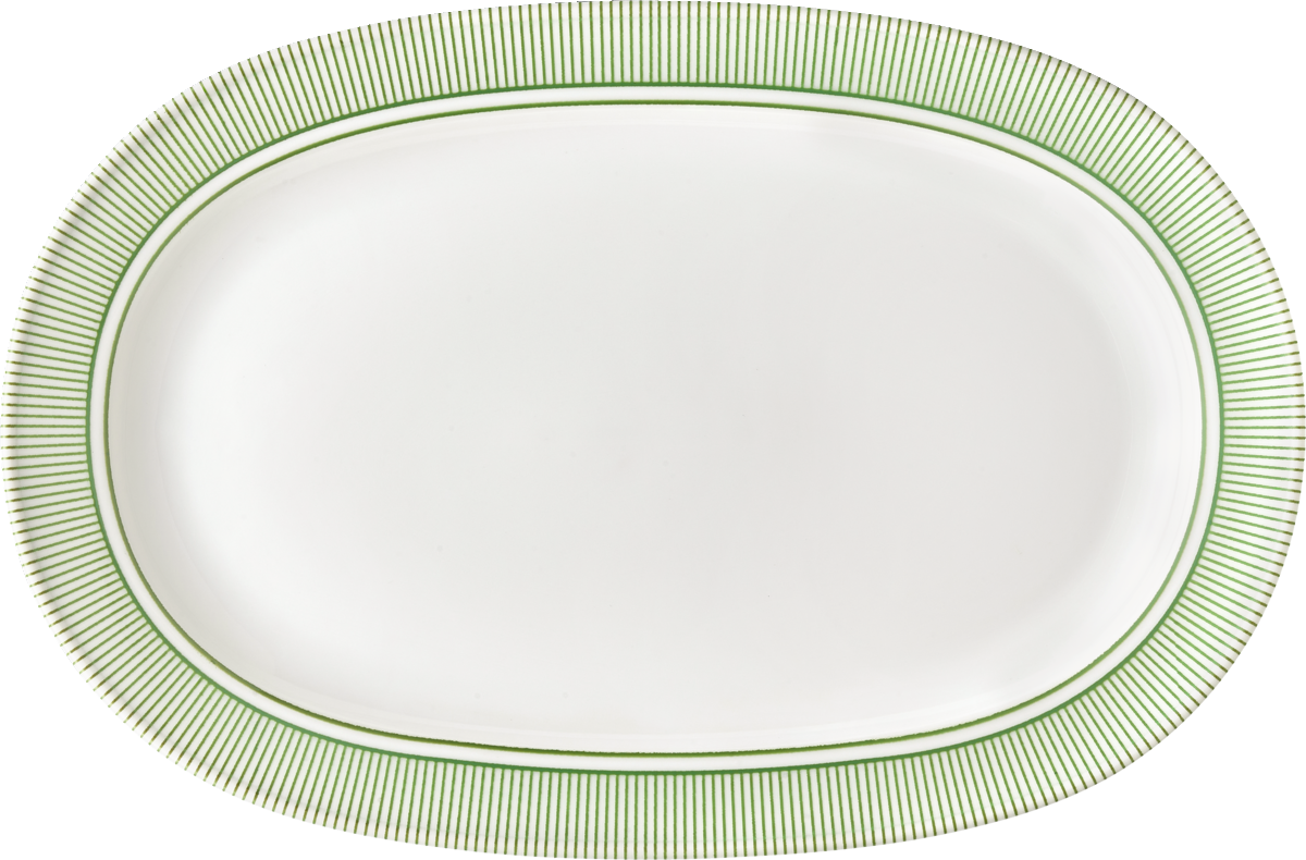 Platter oval with rim 29x20cm