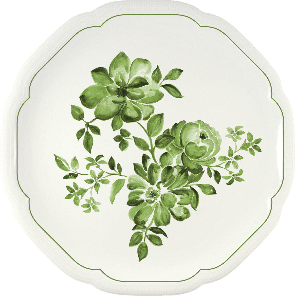 Plate flat round coupe embossed 31cm