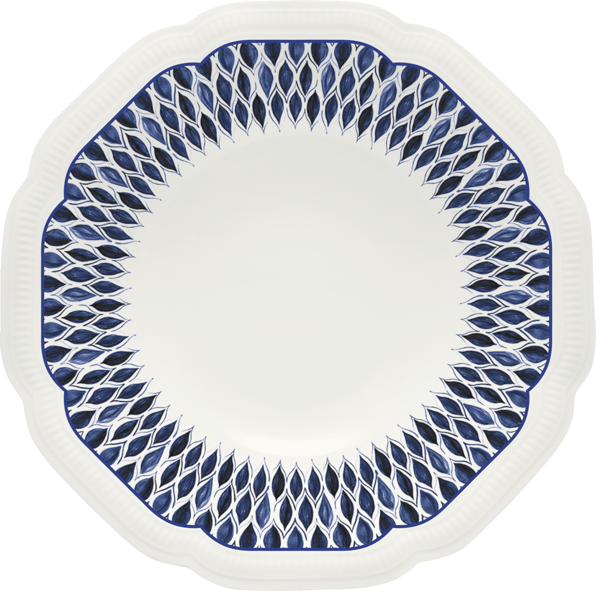 Plate deep round coupe embossed 20cm