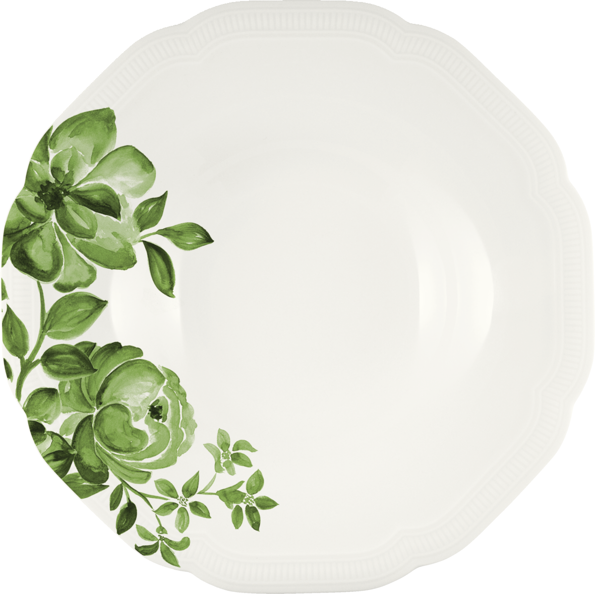 Plate deep round coupe embossed 24cm