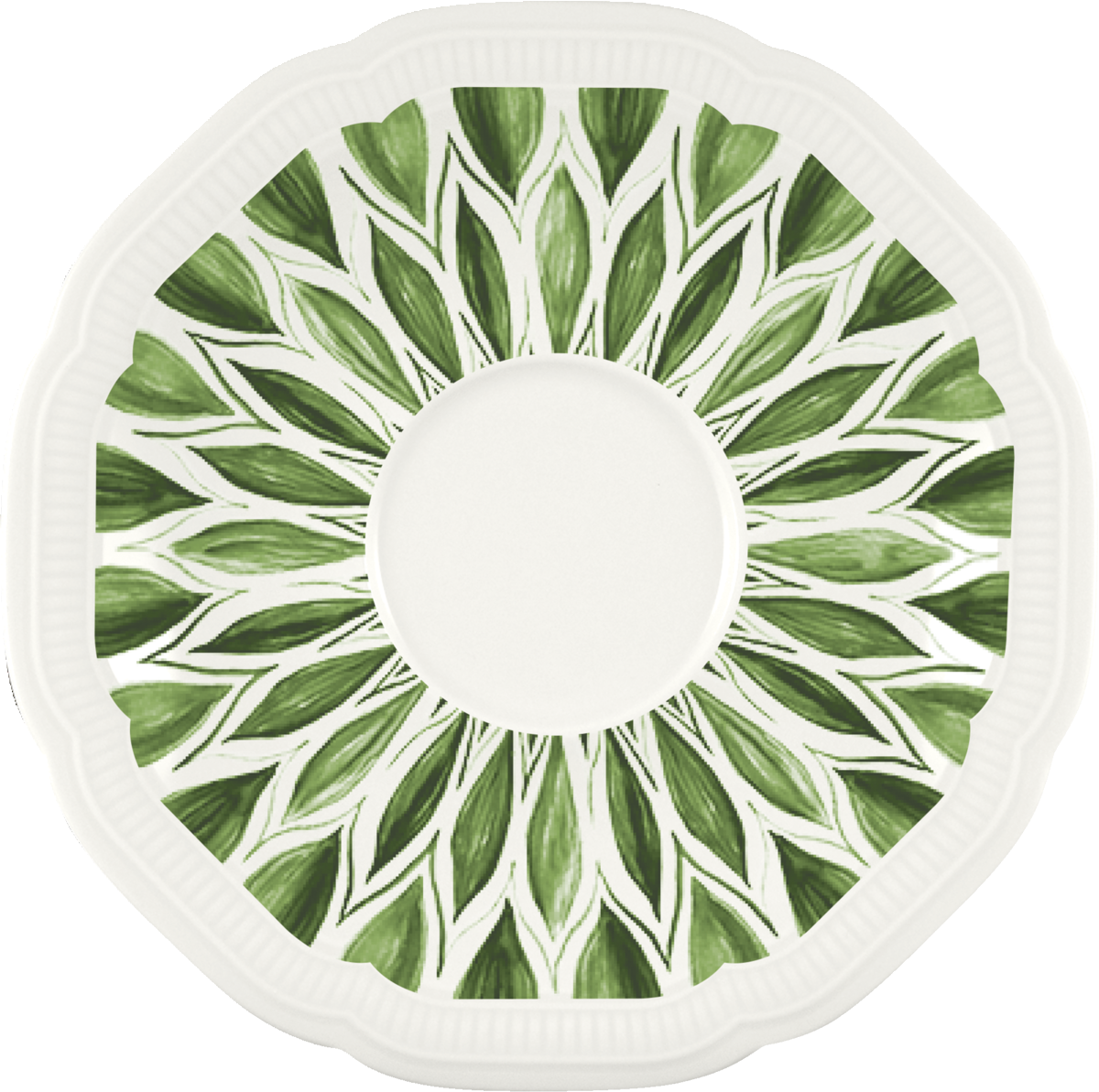 Combi saucer round embossed 16cm