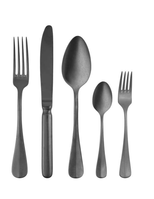 Tasting spoon BAGUETTE PVD gunmetal st.wash 196mm