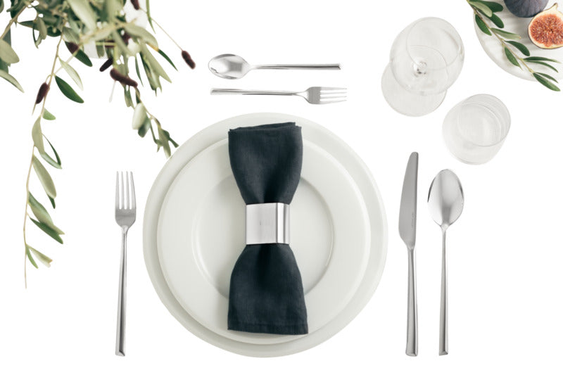 Napkin ring TRILOGIE silverplated