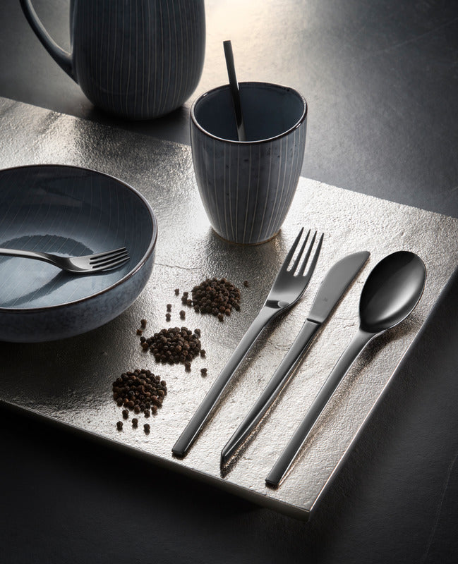 Coffee/tea spoon large NORDIC PVD gun metal 163mm