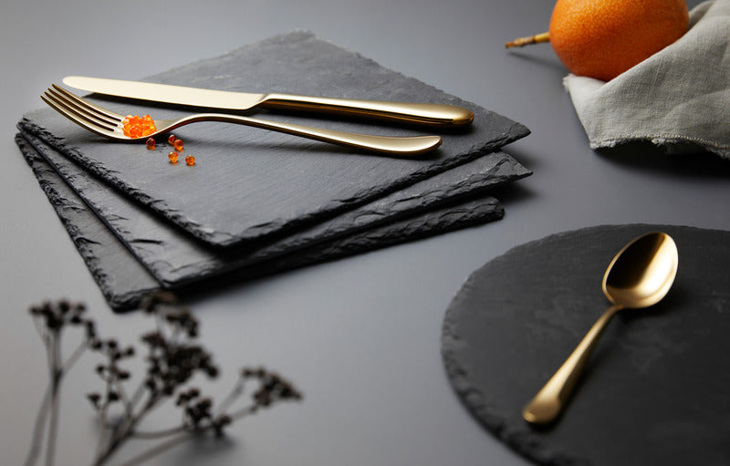 Espresso spoon SIGNUM PVD gold 108mm