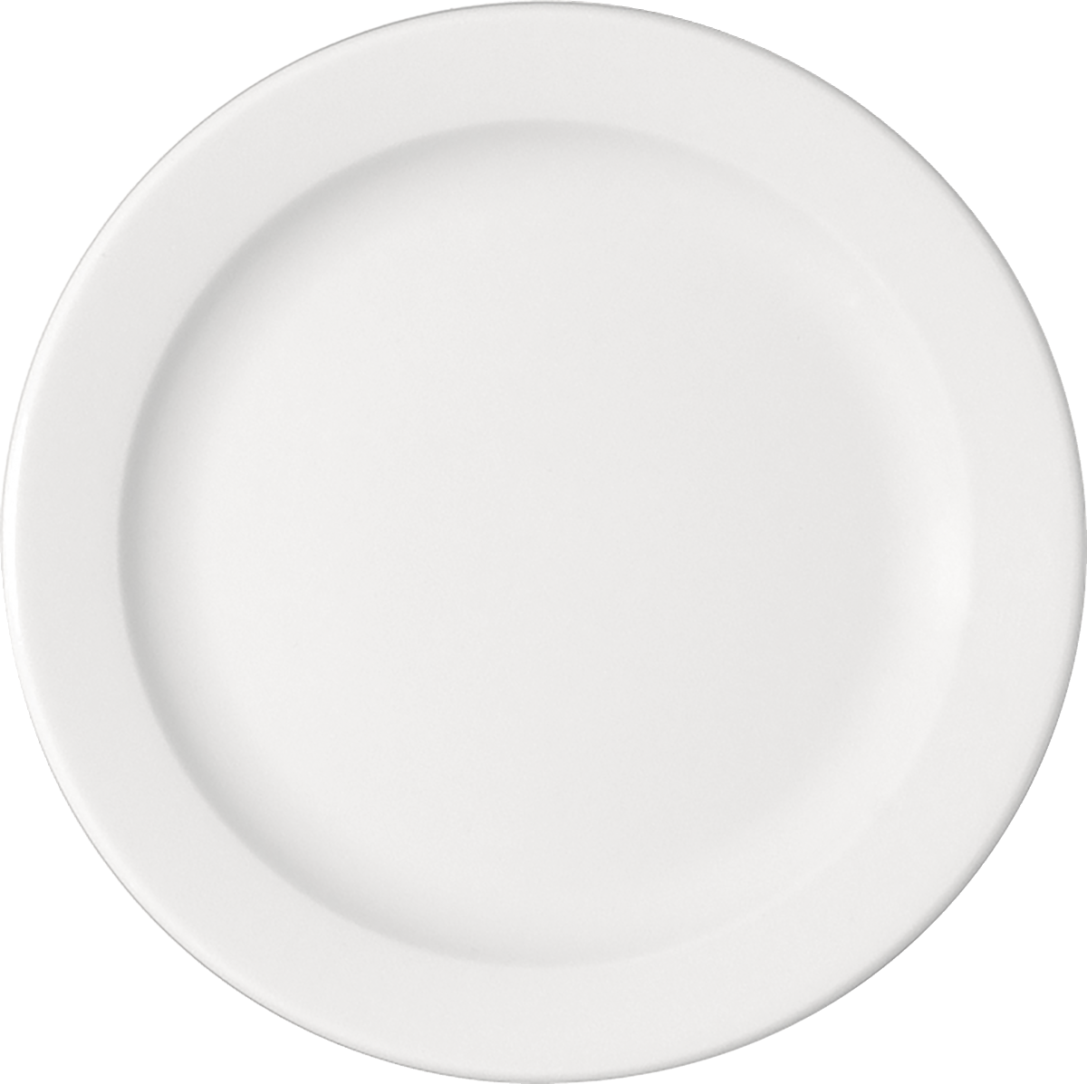 Plate flat round with rim 17cm