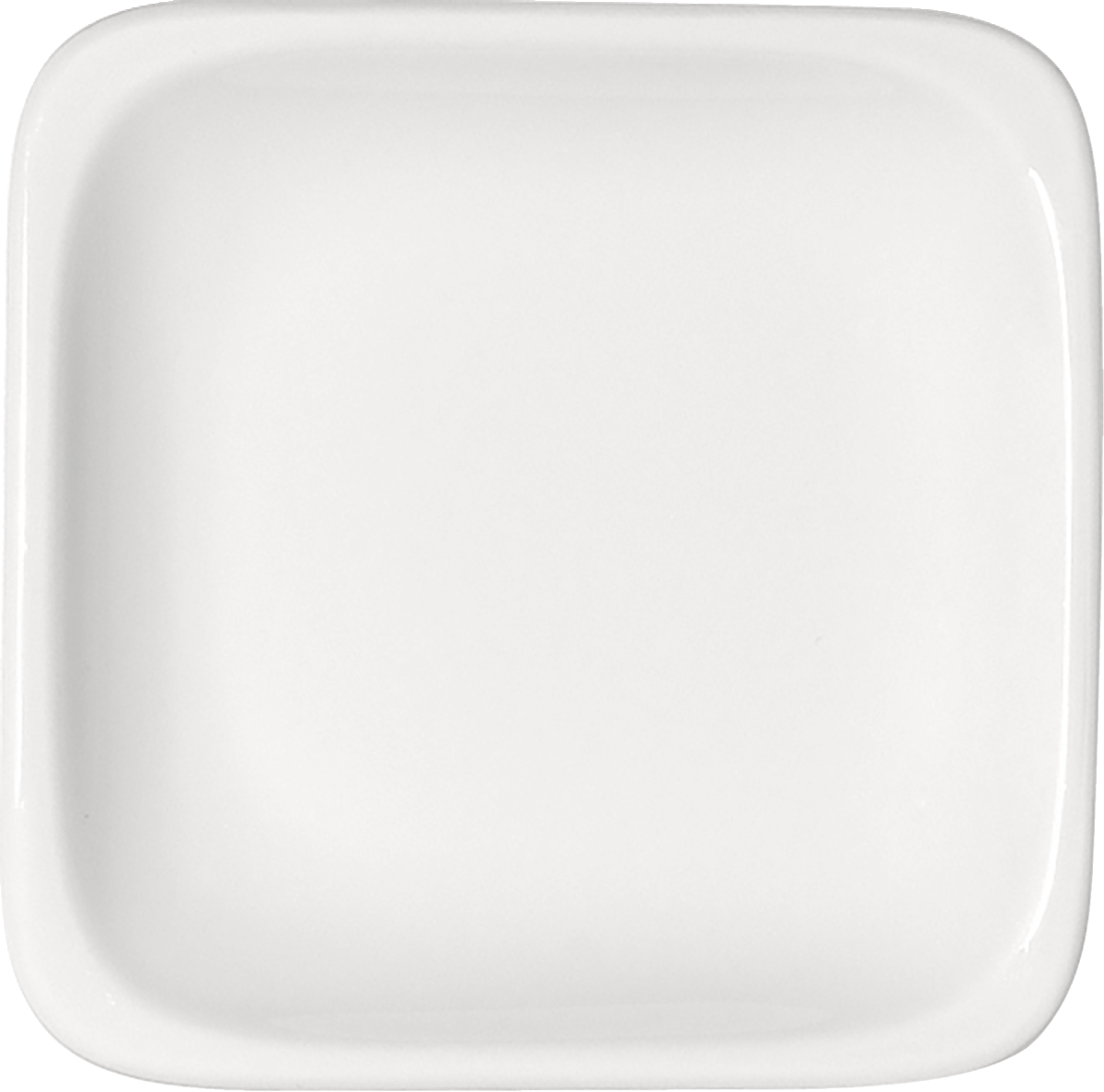 Plate flat square 19cm