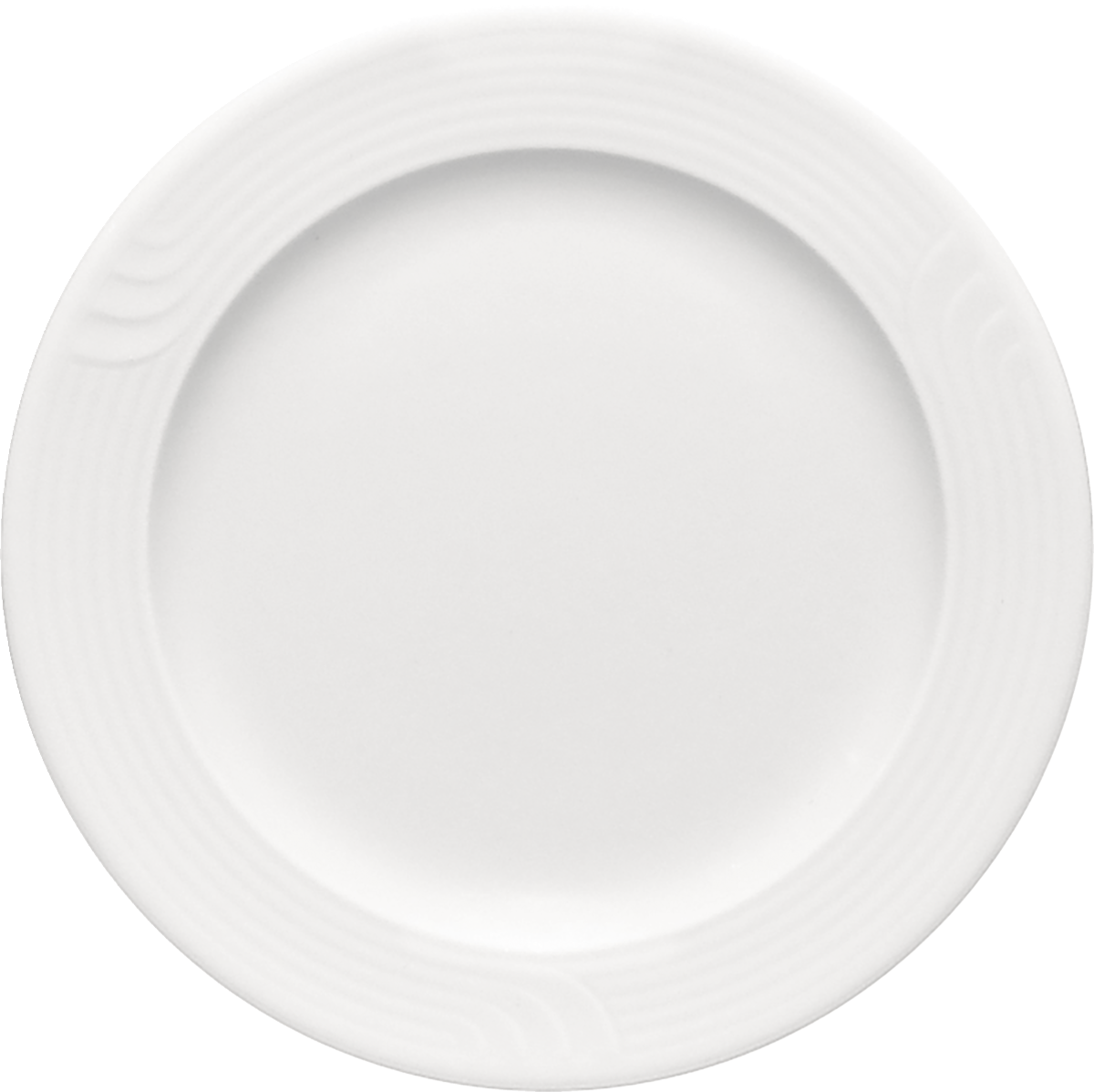 Plate flat round with rim embossed 28cm