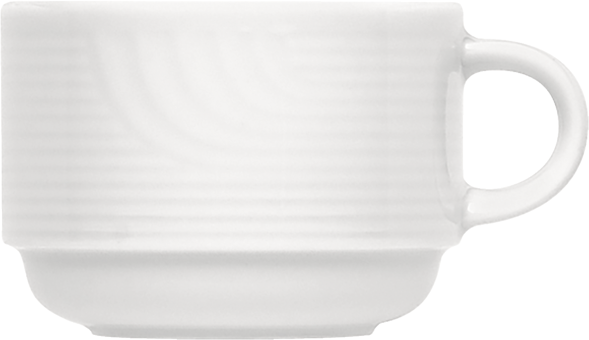 Cup stackable embossed 0.18l