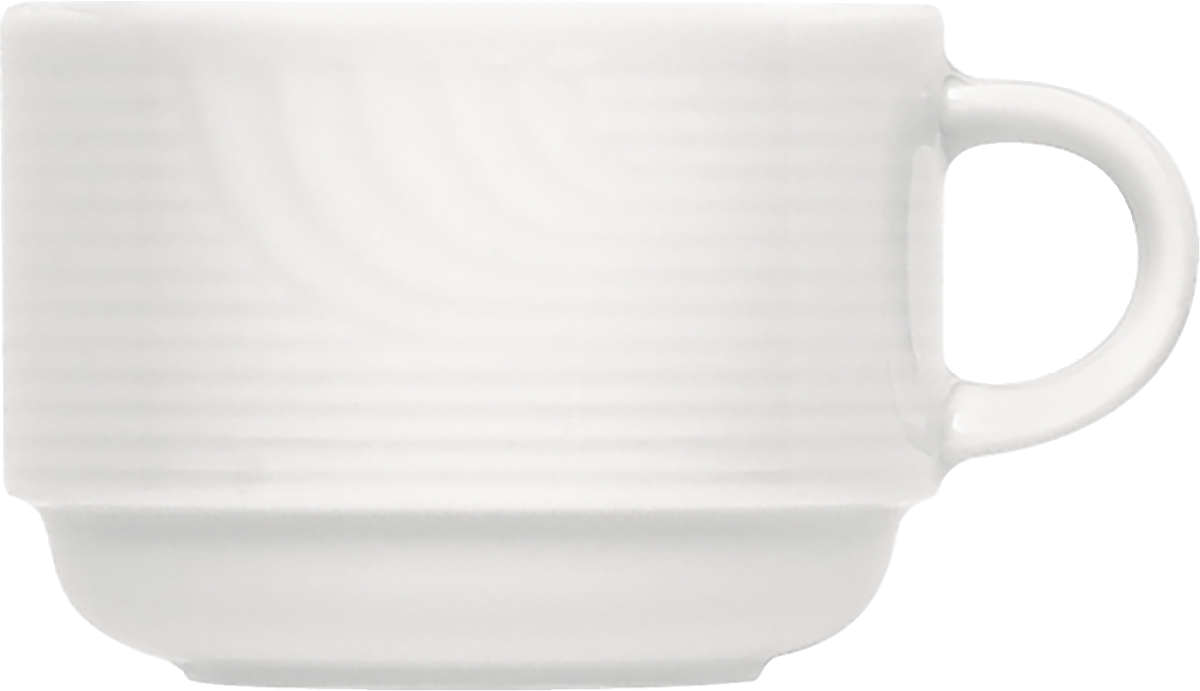 Cup stackable embossed 0.22l