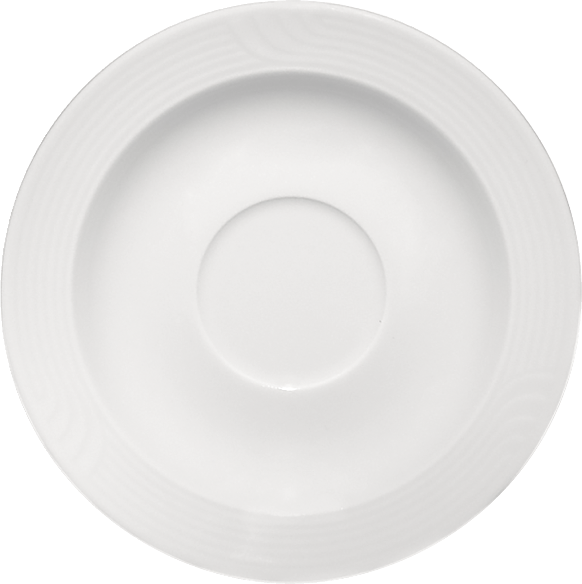Combi saucer round embossed 16cm
