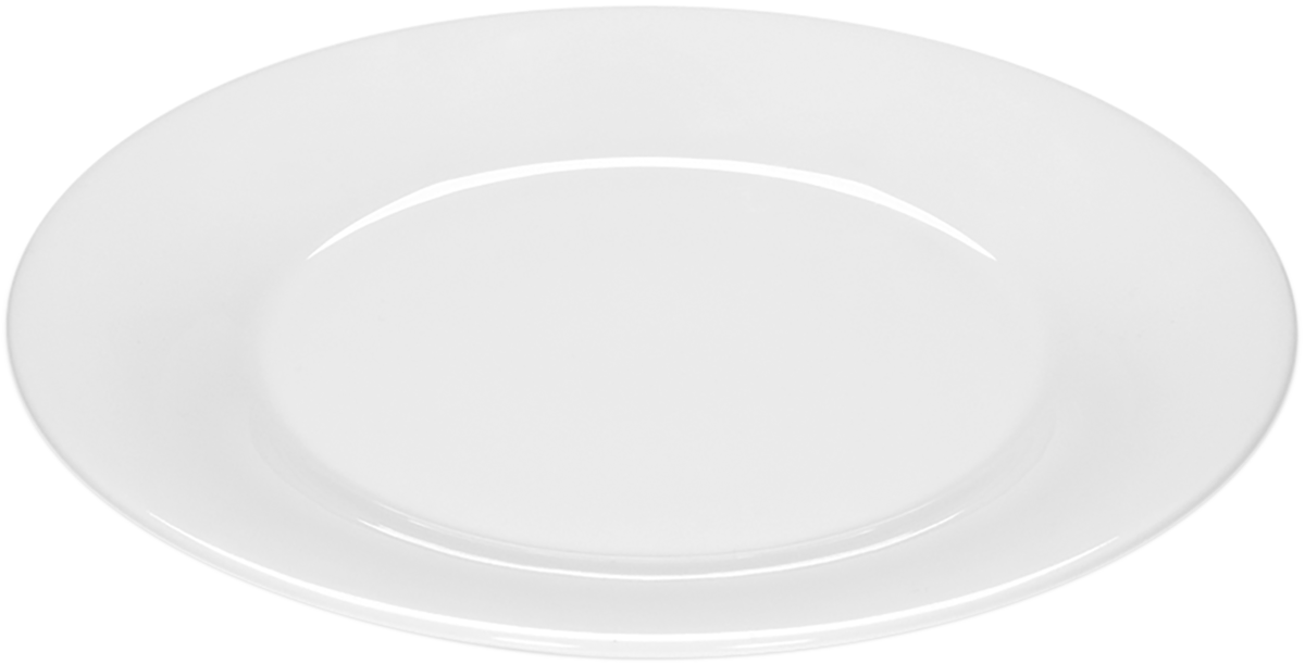 Plate flat round with rim 23cm