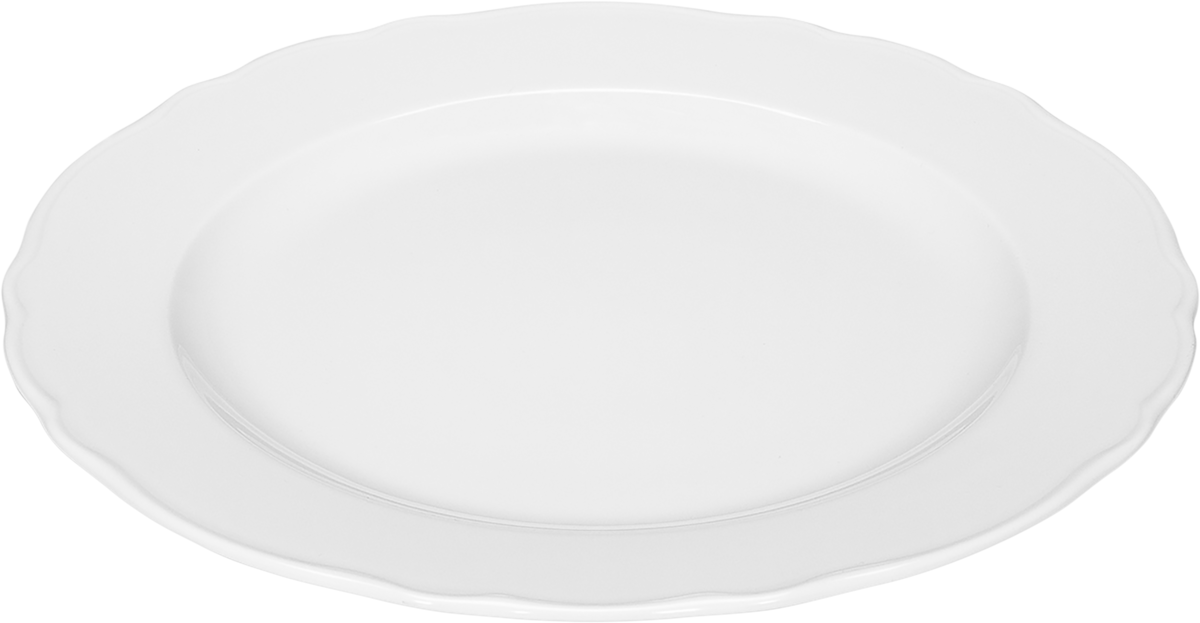 Plate flat round with rim 31cm