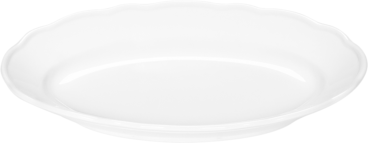 Platter oval with rim 25x17cm