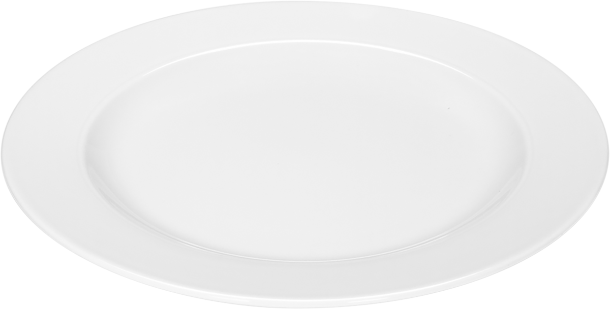 Plate flat round with rim 28cm