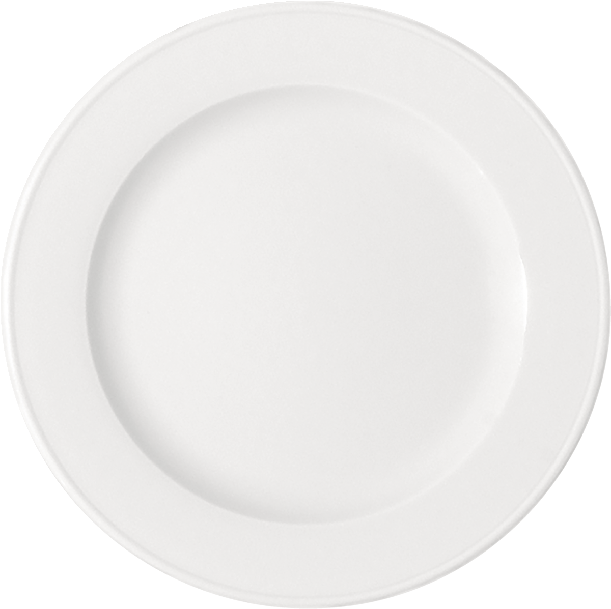 Plate flat round with rim 30cm