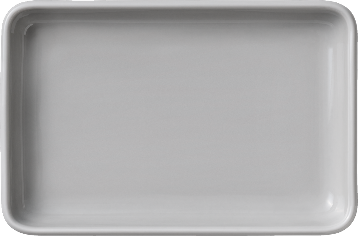 Platter rectangular stackable GRAY 18x12cm
