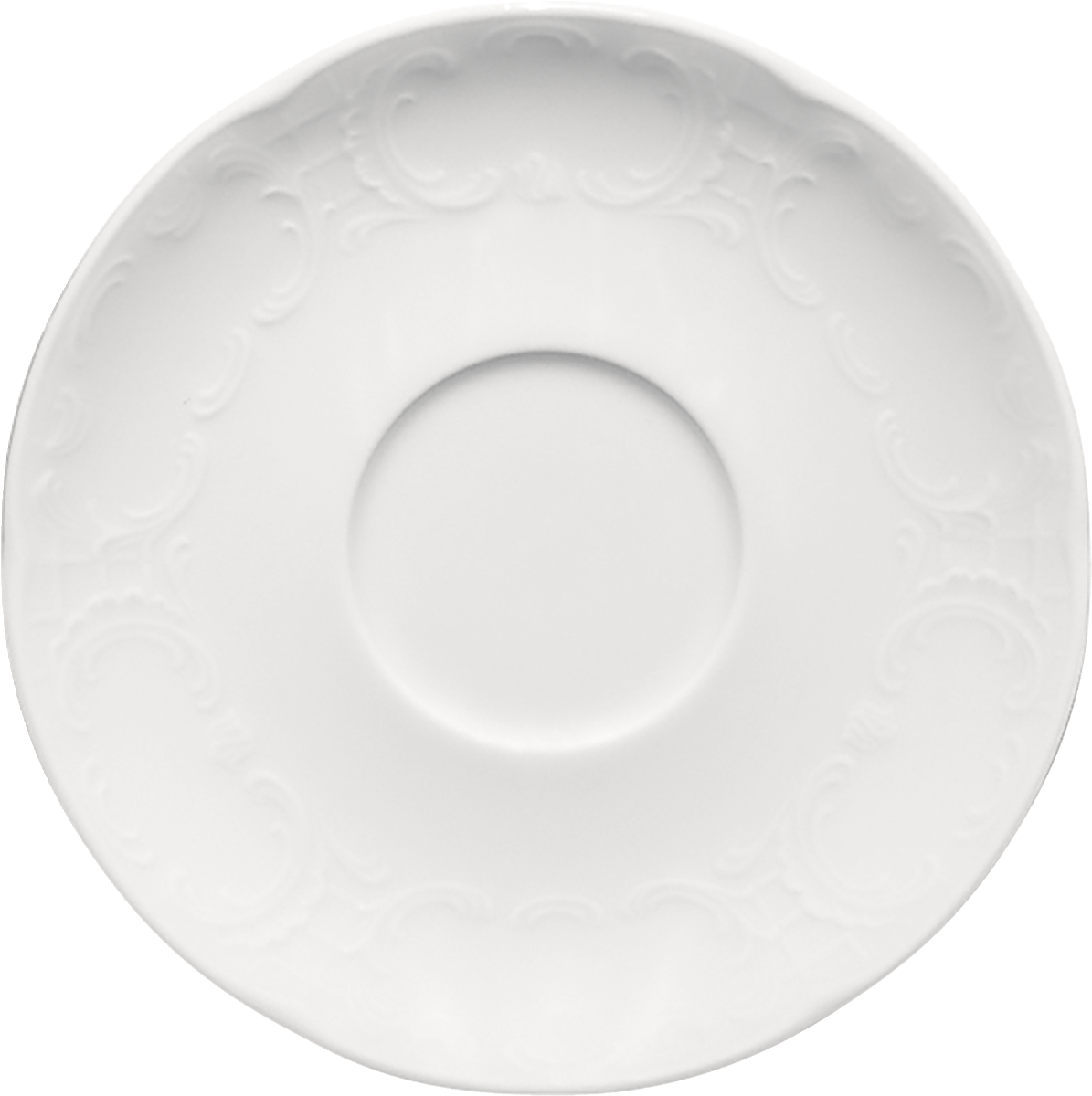 Combi saucer round embossed 16cm