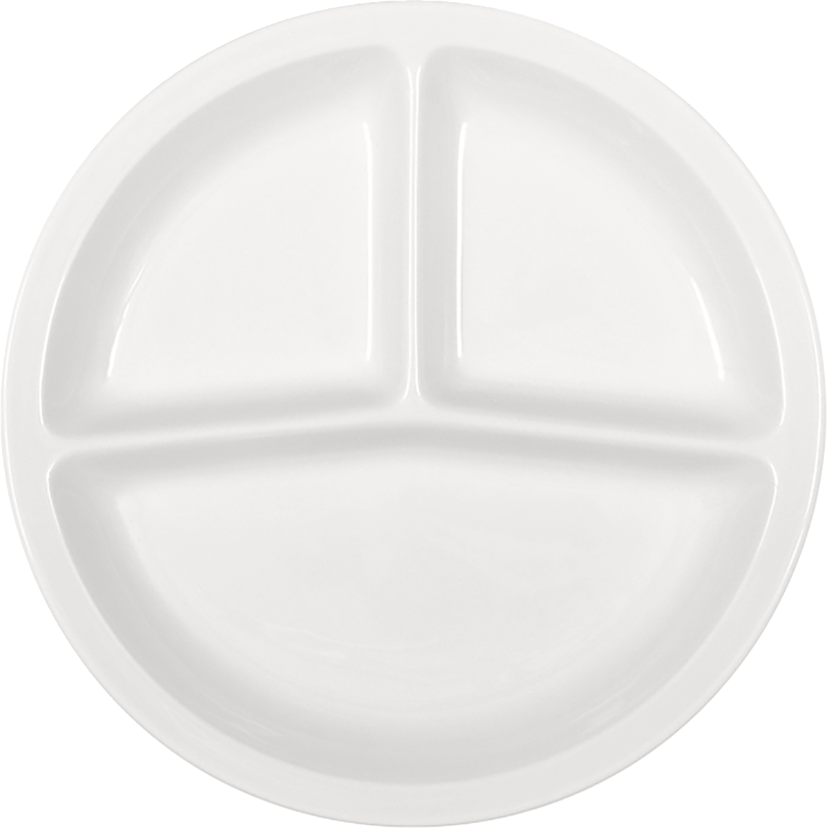 Plate flat round 3-part 25cm