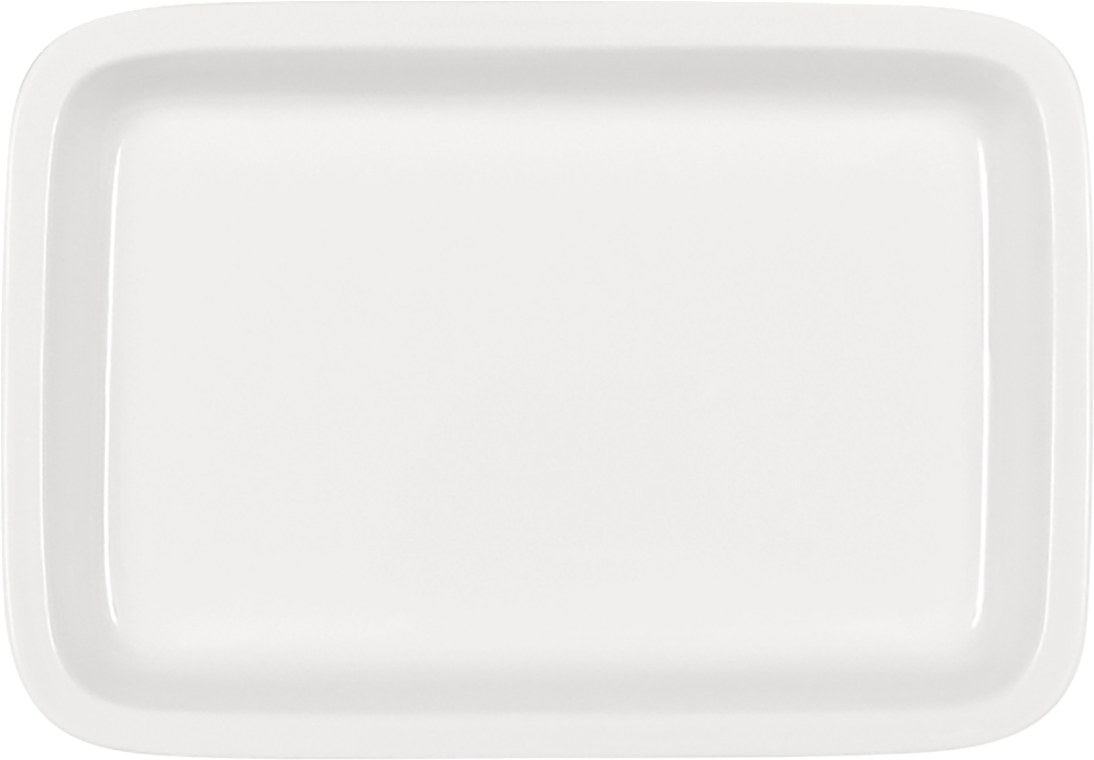 Platter rectangular plain bottom 27x19cm