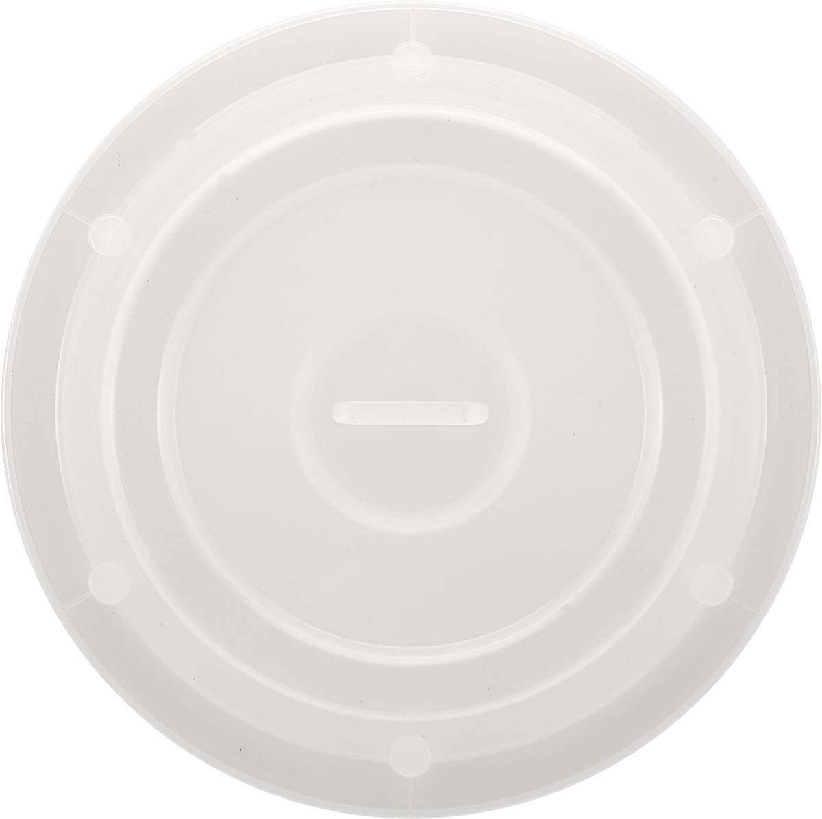 Plastic cover with handle semi-lucent high opaque 22cm