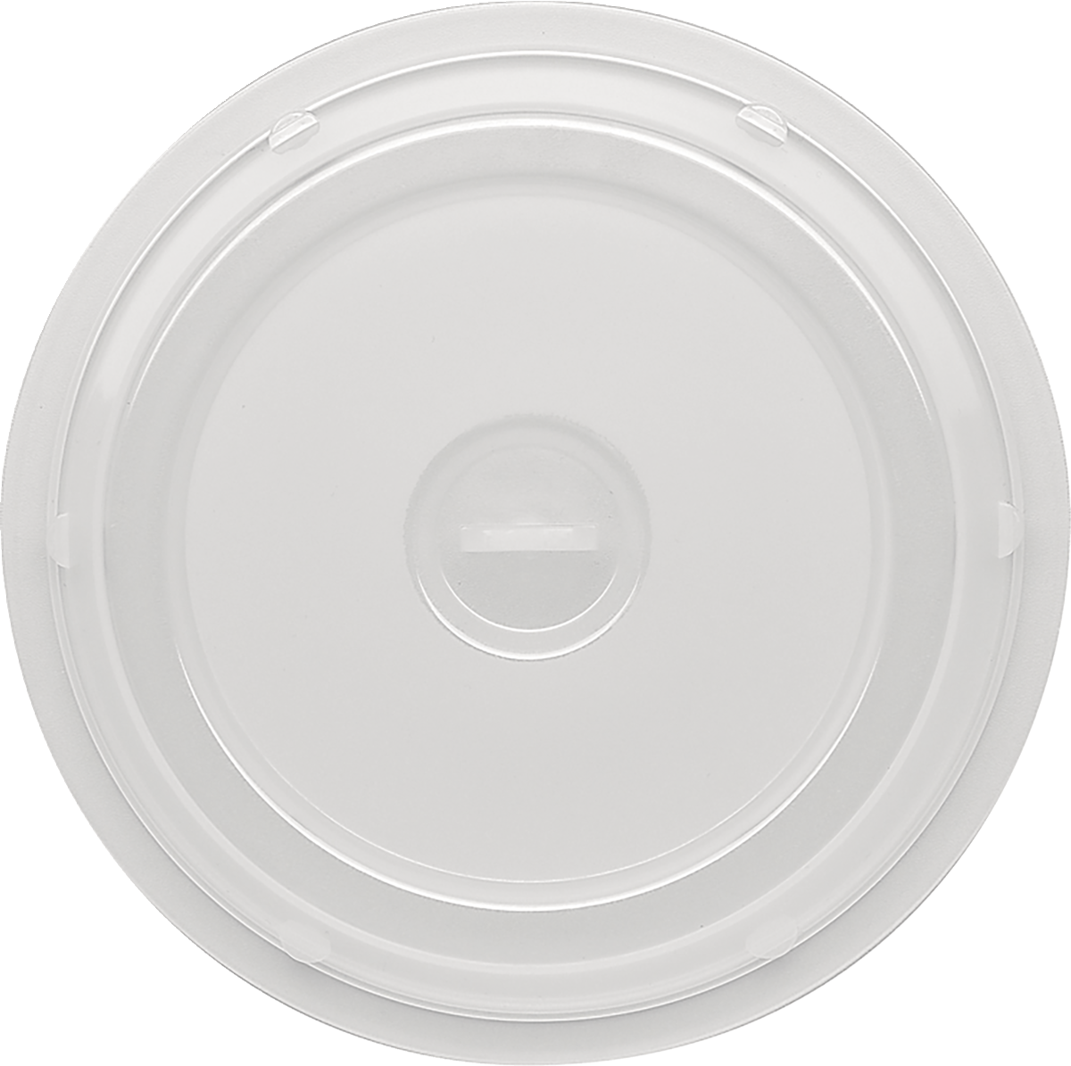 Plastic cover with handle semi-lucent opaque 23cm