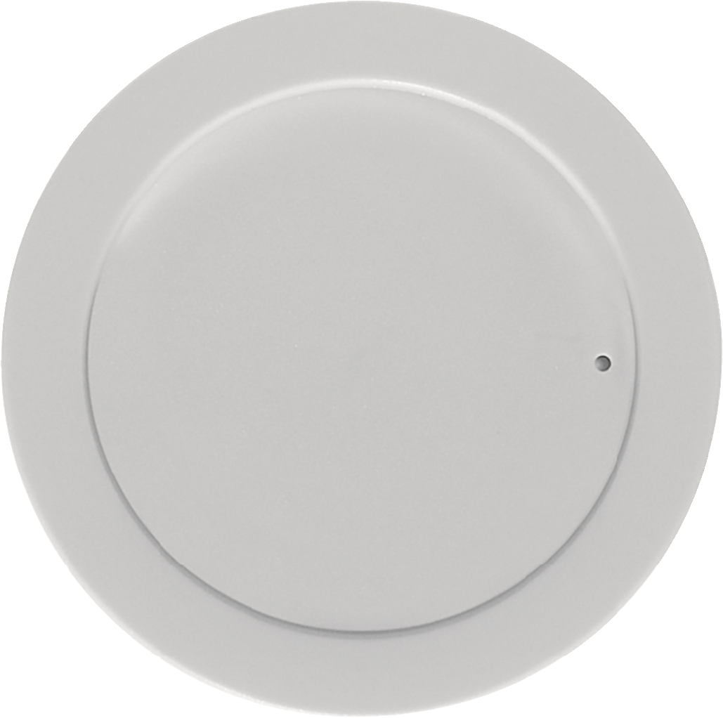 Plastic cover gray flat 9cm