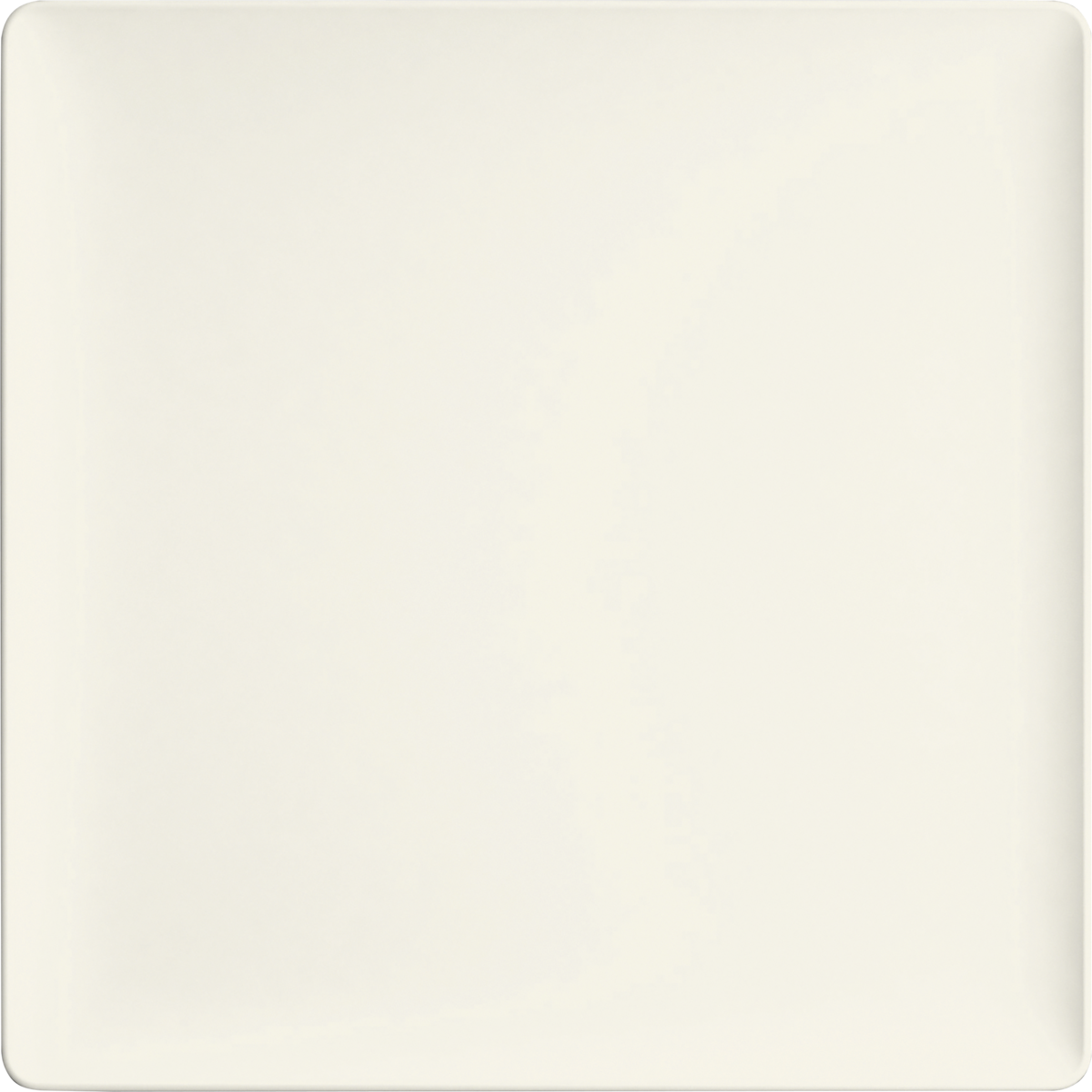 Plate flat square coupe 27x27cm