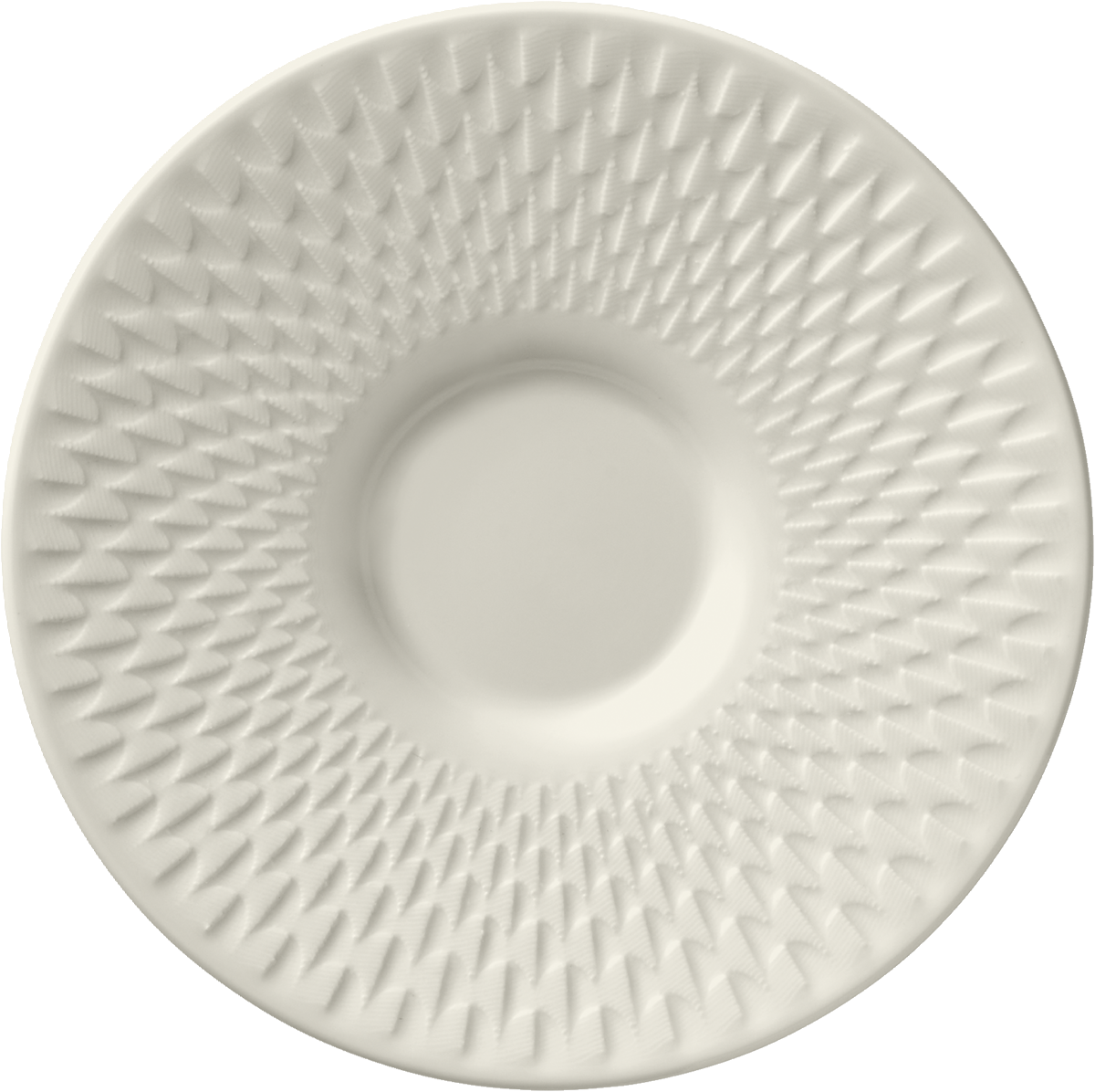 Saucer round embossed 14cm