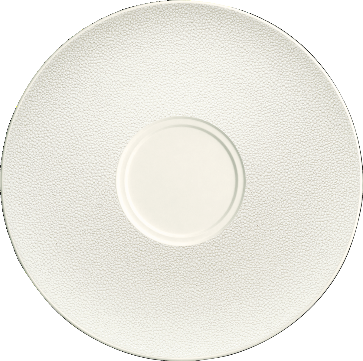 Saucer round with double well 21cm
